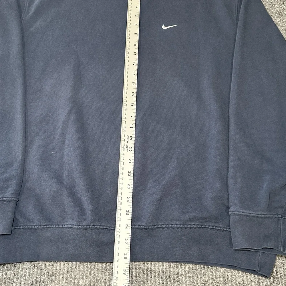 VINTAGE Nike Sweatshirt Mens XL Navy Blue Swoosh Crewneck Pullover Logo‎ 2000s